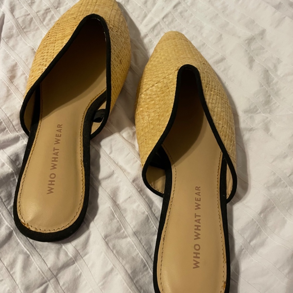 Who What Wear woven pointed toe flats women’s 6 - Picture 3 of 5